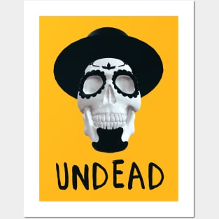 Skull in the hat. UNDEAD. Posters and Art